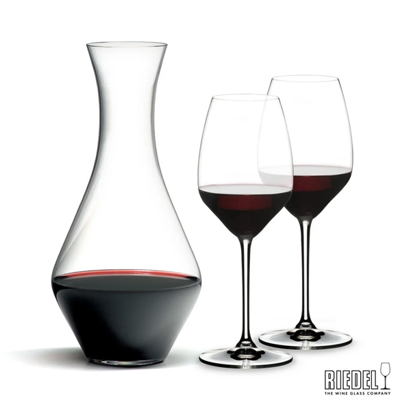 The RIEDEL Merlot Decanter is paired with RIEDEL Extreme Wine Glasses... from ASI 84592 St Regis Group