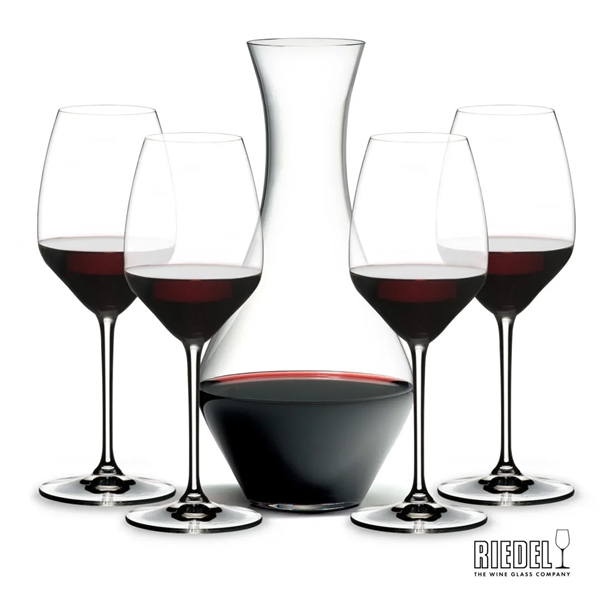 The RIEDEL Merlot Decanter is paired with RIEDEL Extreme Wine Glasses... from ASI 84592 St Regis Group