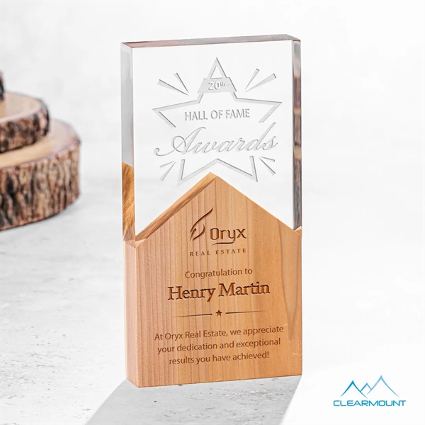 The Montagnes Award features a unique composition, showcasing an acrylic top... from ASI 84592 St Regis Group / Clearmount