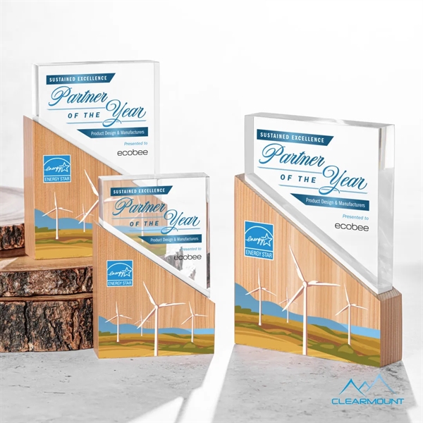 The Rocheux VividPrint™ Award is a custom cut column block handcrafted... from ASI 84592 St Regis Group / Clearmount