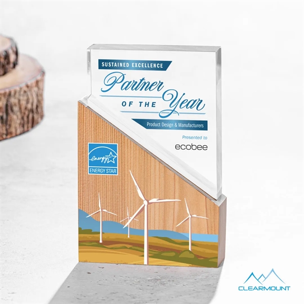 The Rocheux VividPrint™ Award is a custom cut column block handcrafted... from ASI 84592 St Regis Group / Clearmount