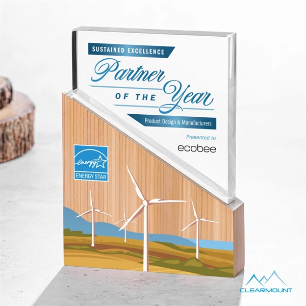 The Rocheux VividPrint™ Award is a custom cut column block handcrafted... from ASI 84592 St Regis Group / Clearmount