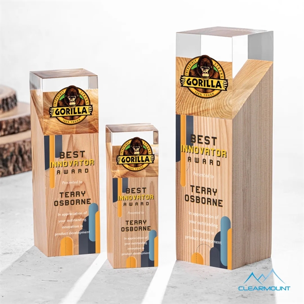 The Falaise VividPrint™ Award, made with wood and an acrylic top... from ASI 84592 St Regis Group / Clearmount