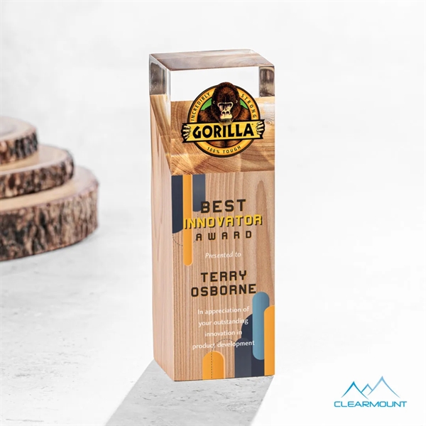 The Falaise VividPrint™ Award, made with wood and an acrylic top... from ASI 84592 St Regis Group / Clearmount