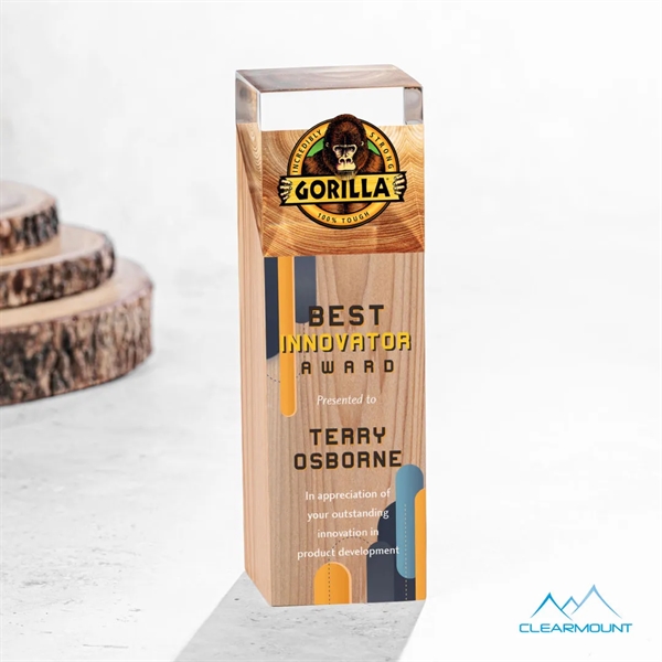 The Falaise VividPrint™ Award, made with wood and an acrylic top... from ASI 84592 St Regis Group / Clearmount