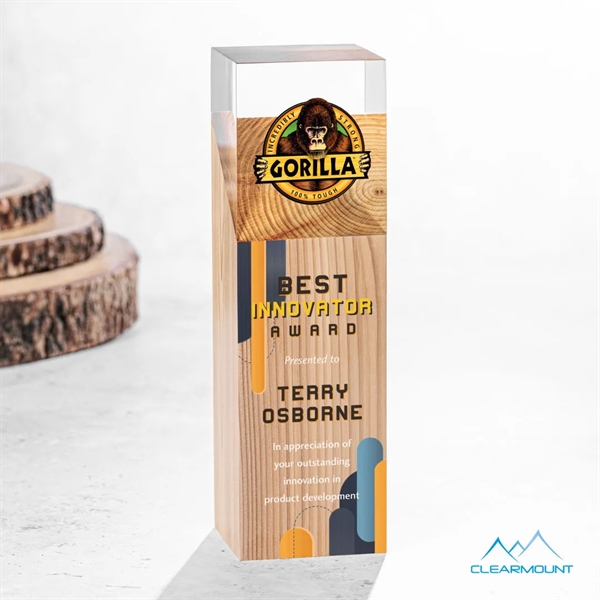 The Falaise VividPrint™ Award, made with wood and an acrylic top... from ASI 84592 St Regis Group / Clearmount