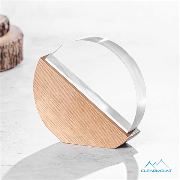 The Soleil VividPrint™  Award is a custom shaped circle with... from ASI 84592 St Regis Group / Clearmount