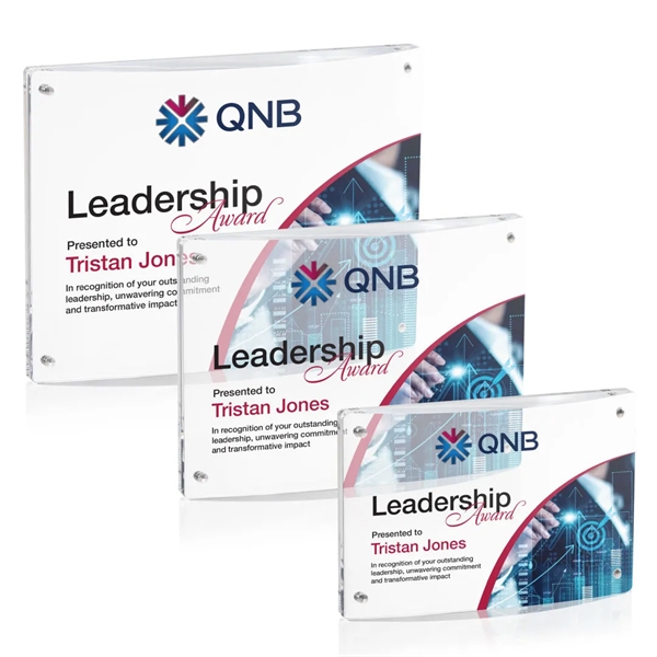 Our modern acrylic Middlebury VividPrint™ Award boasts a double pane of... from ASI 84592 St Regis Group / St Regis