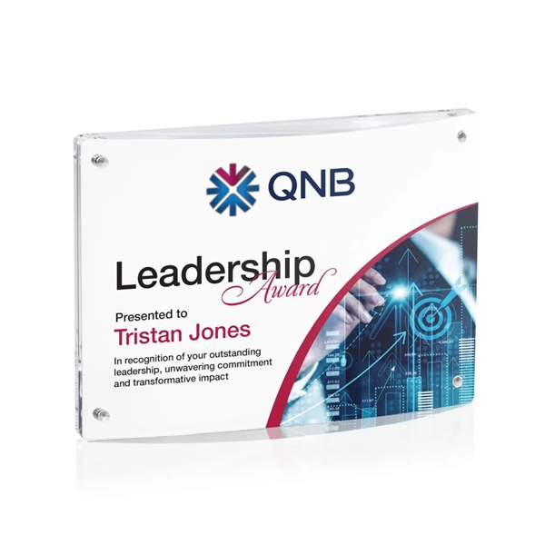 Our modern acrylic Middlebury VividPrint™ Award boasts a double pane of... from ASI 84592 St Regis Group / St Regis