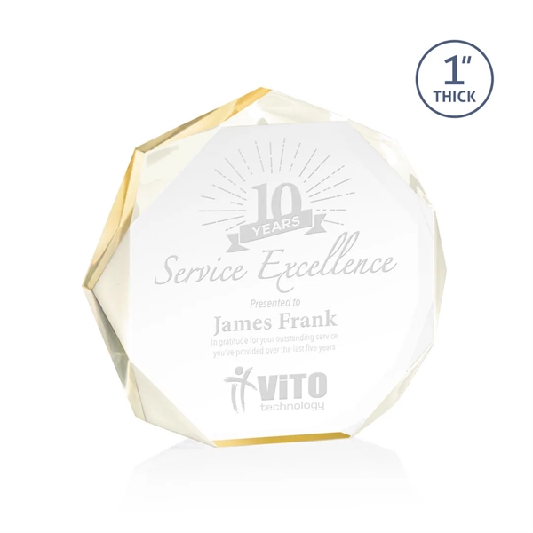 The Piedmont Award is a dynamic freestanding polygon with recessed bevels... from ASI 84592 St Regis Group / St Regis