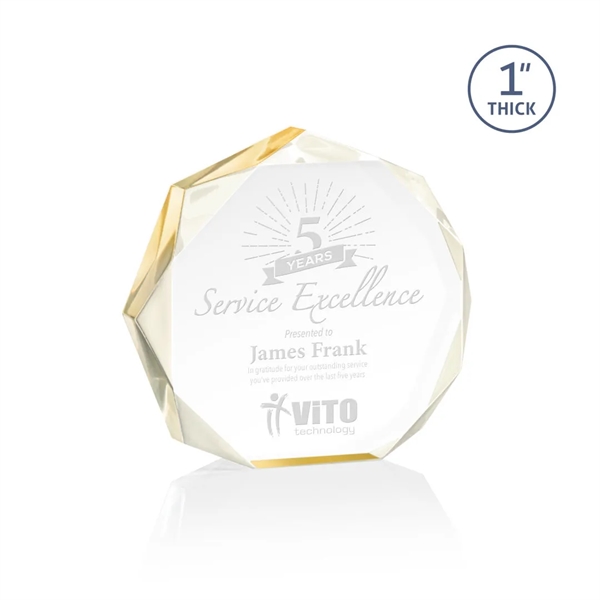 The Piedmont Award is a dynamic freestanding polygon with recessed bevels... from ASI 84592 St Regis Group / St Regis