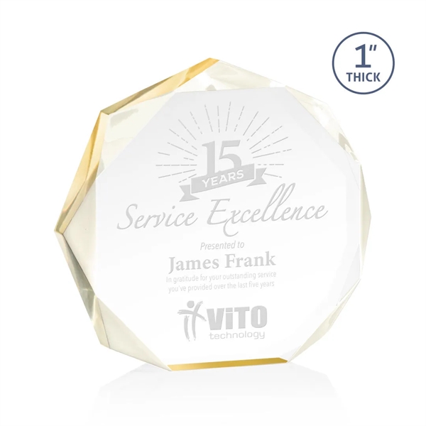 The Piedmont Award is a dynamic freestanding polygon with recessed bevels... from ASI 84592 St Regis Group / St Regis