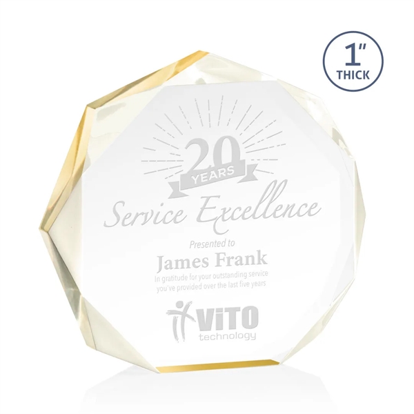 The Piedmont Award is a dynamic freestanding polygon with recessed bevels... from ASI 84592 St Regis Group / St Regis