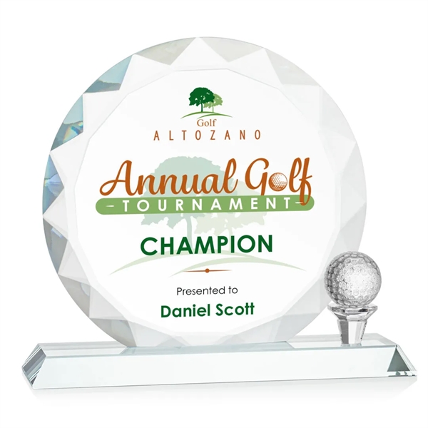 The Starfire Crystal Nashdene VividPrint™ Award features gemstone-like facets and a... from ASI 84592 St Regis Group / St Regis