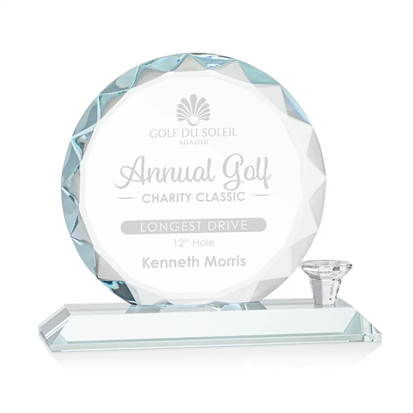 The Starfire Crystal Nashdene Award features gemstone-like facets and a tee... from ASI 84592 St Regis Group / St Regis