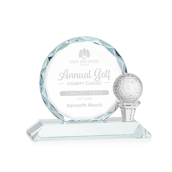 The Starfire Crystal Nashdene Award features gemstone-like facets and a tee... from ASI 84592 St Regis Group / St Regis