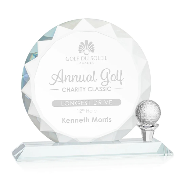 The Starfire Crystal Nashdene Award features gemstone-like facets and a tee... from ASI 84592 St Regis Group / St Regis