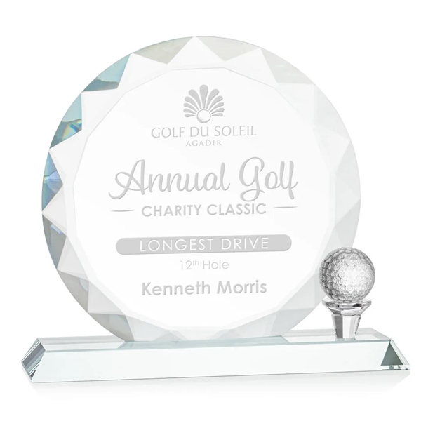 The Starfire Crystal Nashdene Award features gemstone-like facets and a tee... from ASI 84592 St Regis Group / St Regis