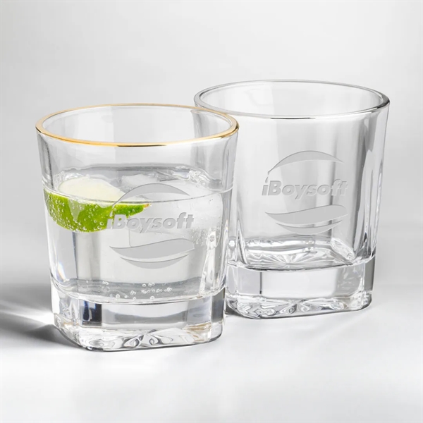 Our Santana OTR Glass combines a gold or silver rim, a... from ASI 84592 St Regis Group