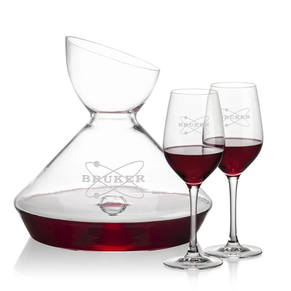 The Woodbury Carafe and wine glasses set will make a statement... from ASI 84592 St Regis Group