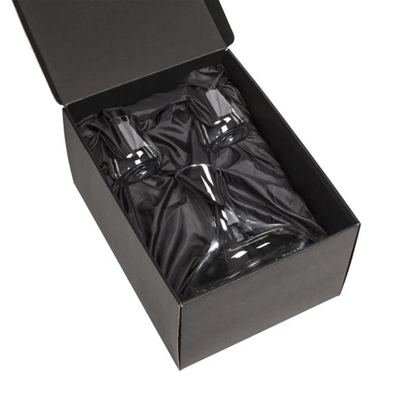 The Woodbury Carafe and wine glasses set will make a statement... from ASI 84592 St Regis Group