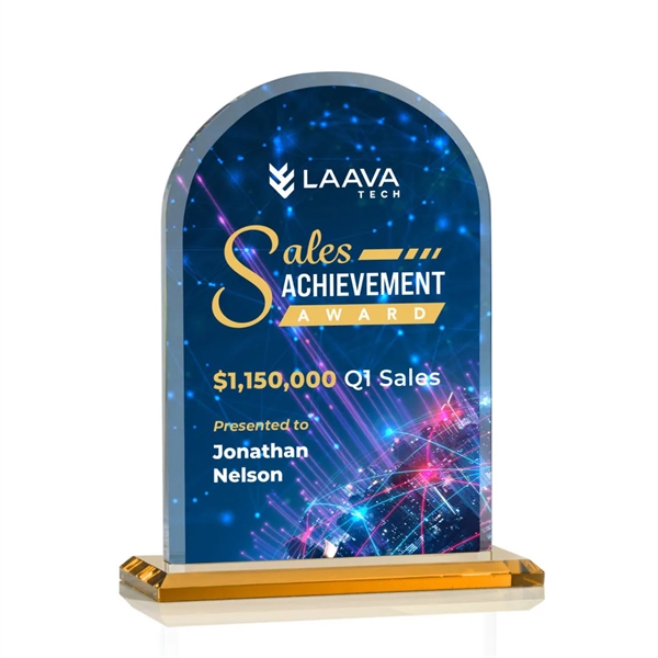 The Magnificent Bridgeport VividPrint™ Award on base features a 0.75" thick... from ASI 84592 St Regis Group / St Regis