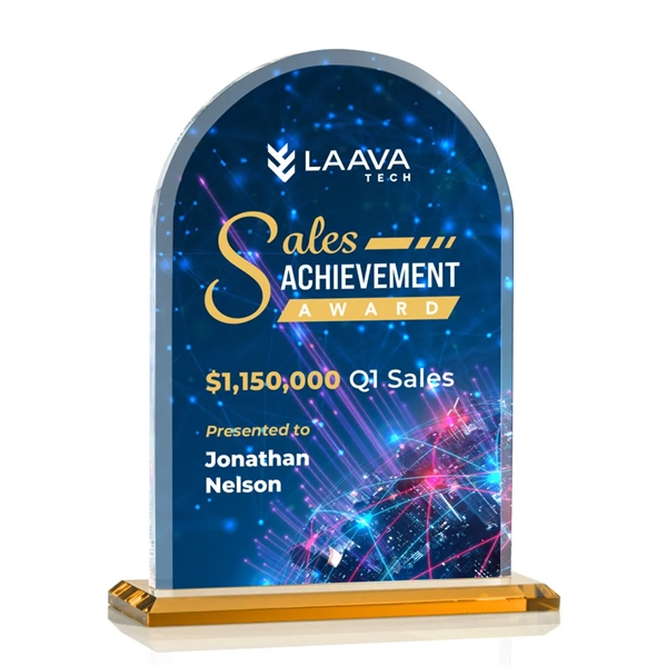 The Magnificent Bridgeport VividPrint™ Award on base features a 0.75" thick... from ASI 84592 St Regis Group / St Regis