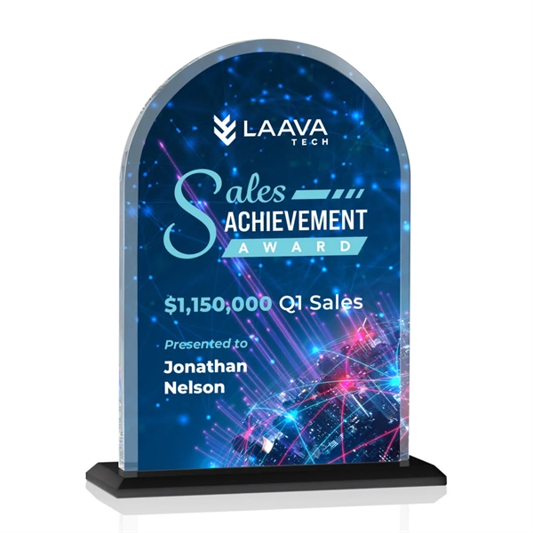 The Magnificent Bridgeport VividPrint™ Award on base features a 0.75" thick... from ASI 84592 St Regis Group / St Regis