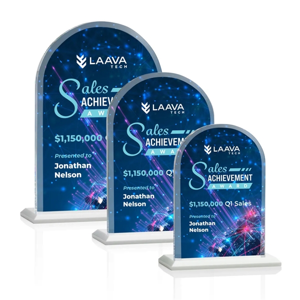 The Magnificent Bridgeport VividPrint™ Award on base features a 0.75" thick... from ASI 84592 St Regis Group / St Regis