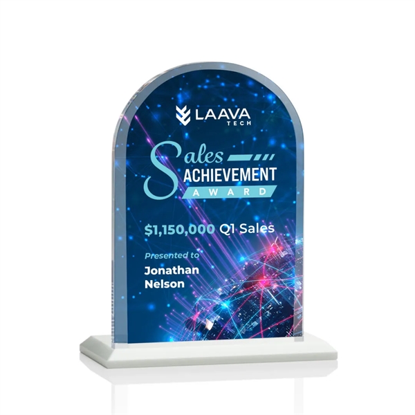 The Magnificent Bridgeport VividPrint™ Award on base features a 0.75" thick... from ASI 84592 St Regis Group / St Regis
