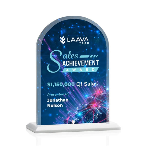 The Magnificent Bridgeport VividPrint™ Award on base features a 0.75" thick... from ASI 84592 St Regis Group / St Regis