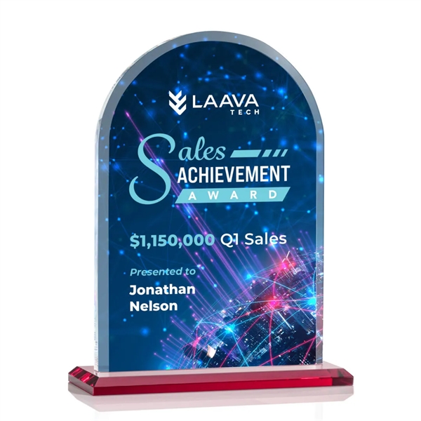 The Magnificent Bridgeport VividPrint™ Award on base features a 0.75" thick... from ASI 84592 St Regis Group / St Regis