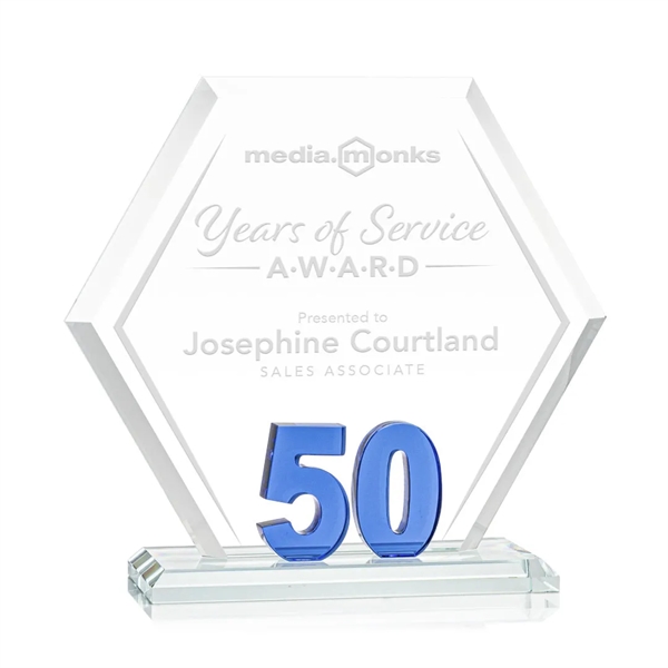 Mark a milestone in your organization with our Starfire Crystal hexagon... from ASI 84592 St Regis Group / St Regis