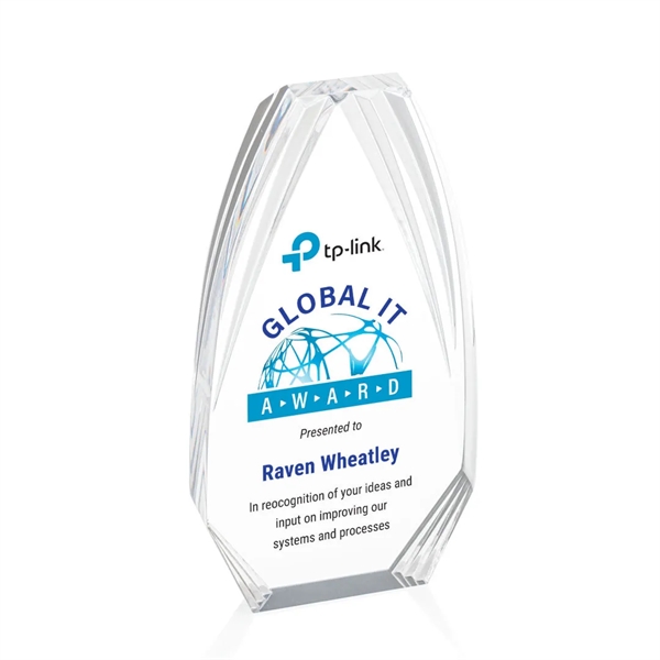 The Lantana VividPrint™ Award embodies true elegance with clear acrylic ridges... from ASI 84592 St Regis Group / St Regis