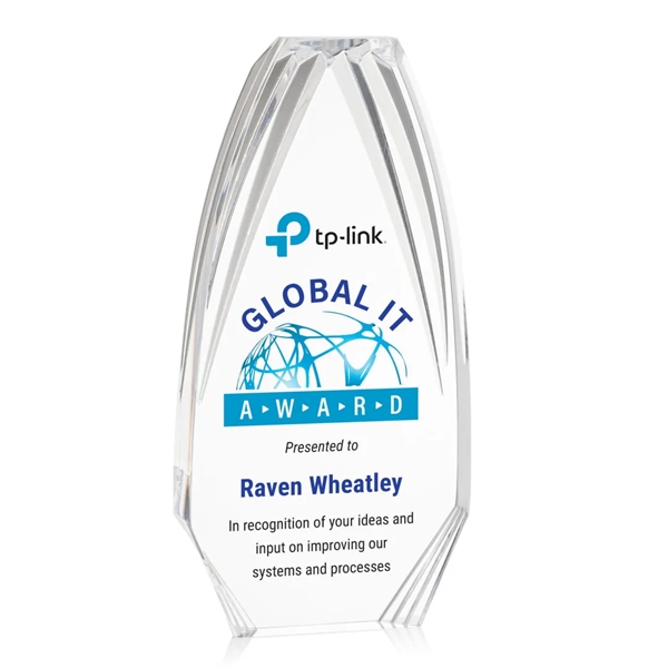 The Lantana VividPrint™ Award embodies true elegance with clear acrylic ridges... from ASI 84592 St Regis Group / St Regis