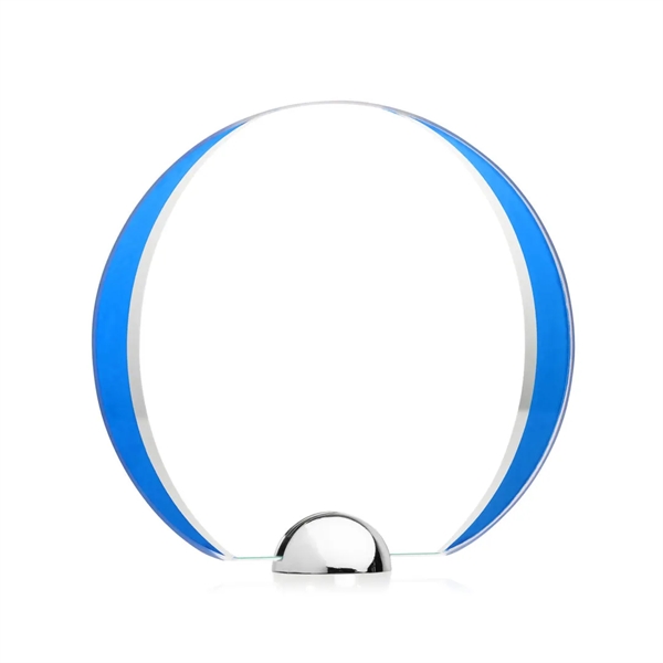 Made of Starfire Crystal, the beautiful round Stanton VividPrint™ Award features... from ASI 84592 St Regis Group / St Regis