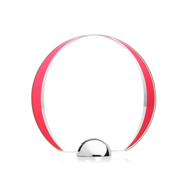 Made of Starfire Crystal, the beautiful round Stanton VividPrint™ Award features... from ASI 84592 St Regis Group / St Regis