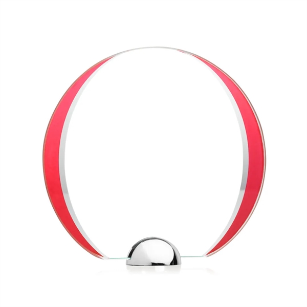 Made of Starfire Crystal, the beautiful round Stanton VividPrint™ Award features... from ASI 84592 St Regis Group / St Regis