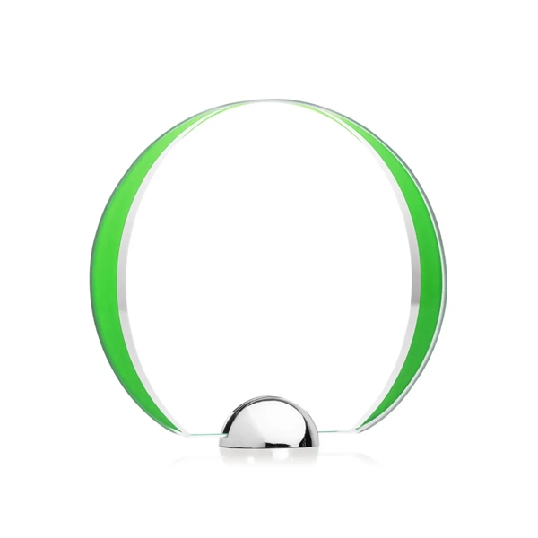 Made of Starfire Crystal, the beautiful round Stanton VividPrint™ Award features... from ASI 84592 St Regis Group / St Regis