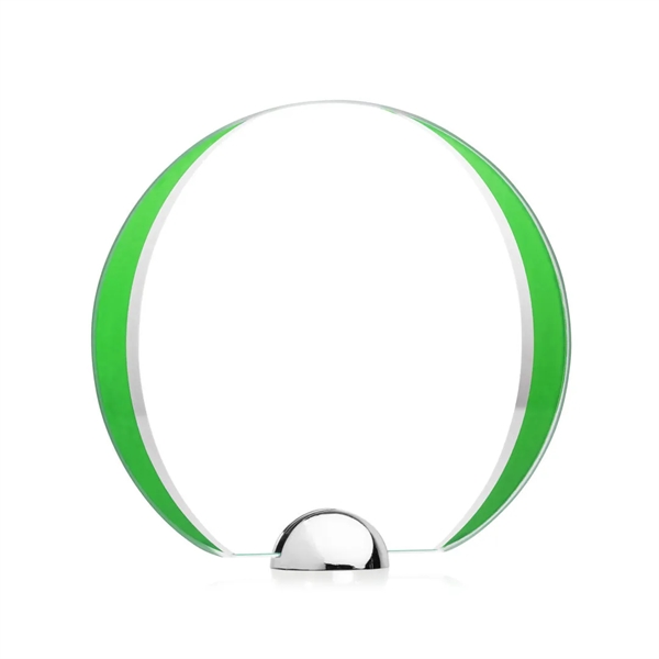 Made of Starfire Crystal, the beautiful round Stanton VividPrint™ Award features... from ASI 84592 St Regis Group / St Regis