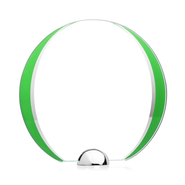 Made of Starfire Crystal, the beautiful round Stanton VividPrint™ Award features... from ASI 84592 St Regis Group / St Regis