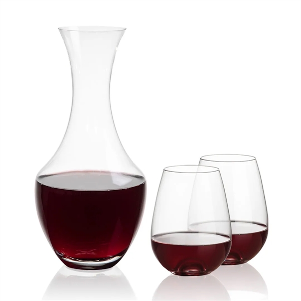 The 50oz Oldham Carafe is combined with your choice of 
2... from ASI 84592 St Regis Group