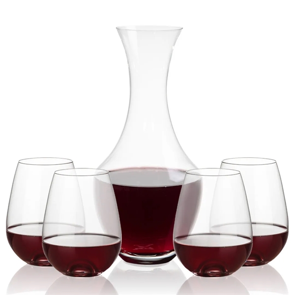 The 50oz Oldham Carafe is combined with your choice of 
2... from ASI 84592 St Regis Group
