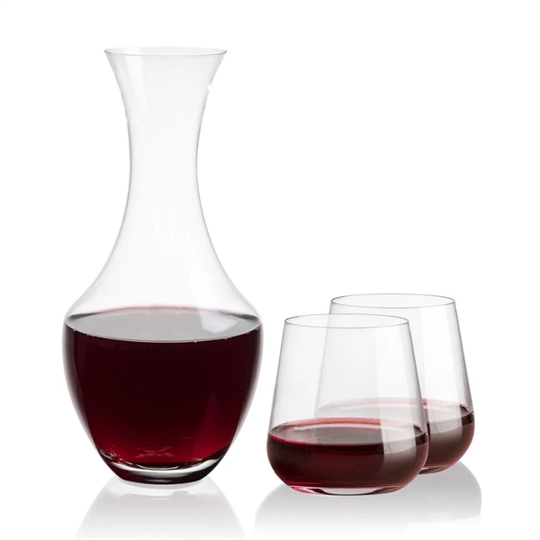 The 50oz Oldham Carafe is combined with your choice of 
2... from ASI 84592 St Regis Group
