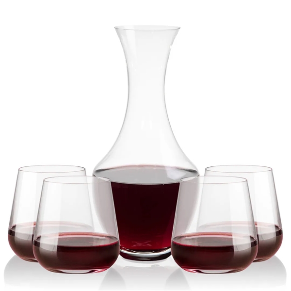 The 50oz Oldham Carafe is combined with your choice of 
2... from ASI 84592 St Regis Group