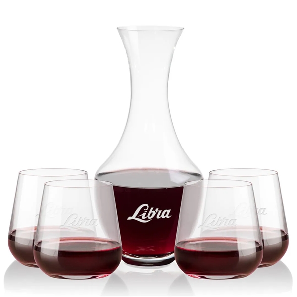 The 50oz Oldham Carafe is combined with your choice of 
2... from ASI 84592 St Regis Group