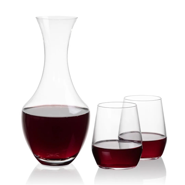 The 50oz Oldham Carafe is combined with your choice of 
2... from ASI 84592 St Regis Group