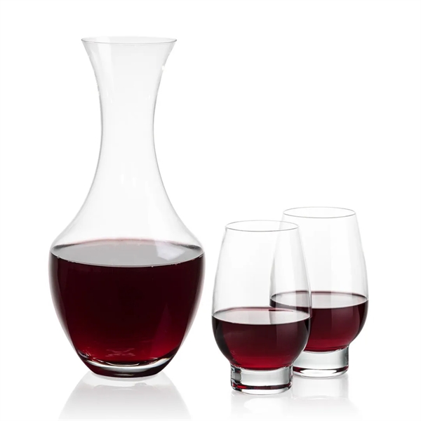 The 50oz Oldham Carafe is combined with your choice of 
2... from ASI 84592 St Regis Group
