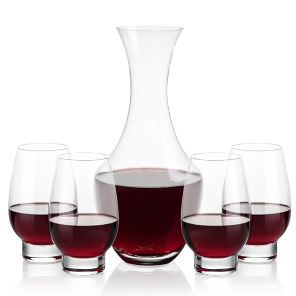 The 50oz Oldham Carafe is combined with your choice of 
2... from ASI 84592 St Regis Group