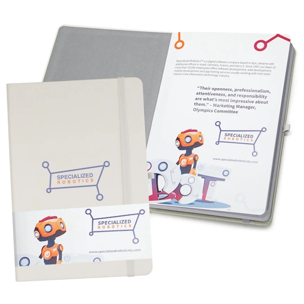 Vegan leather hardcover Journal. 192 white, lined pages. Acid-free 80-gram paper... from ASI 84592 St Regis Group